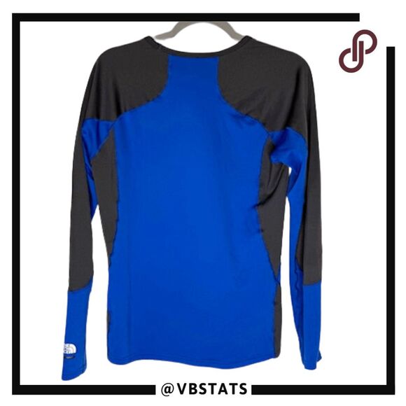 The North Face Men's Flashdry Long Sleeve Athletic T-Shirt Blue Gray Size Medium - Picture 2 of 10